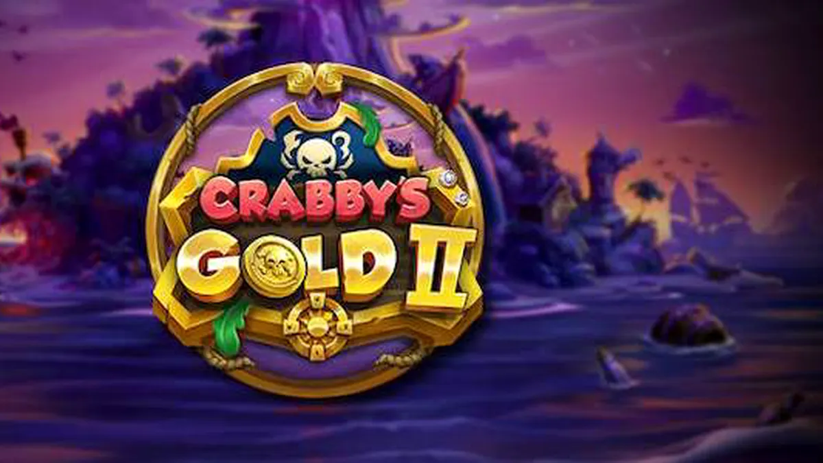 Tampilan antarmuka seluler permainan slot Crabby’s Gold II