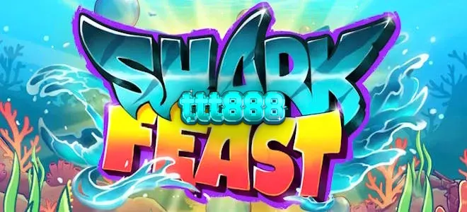 Tampilan visual slot Shark Feast dengan tema bawah laut yang meriah